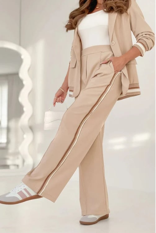 Marlowe | Women's Tailored Wide-Leg Blazer Trouser Set