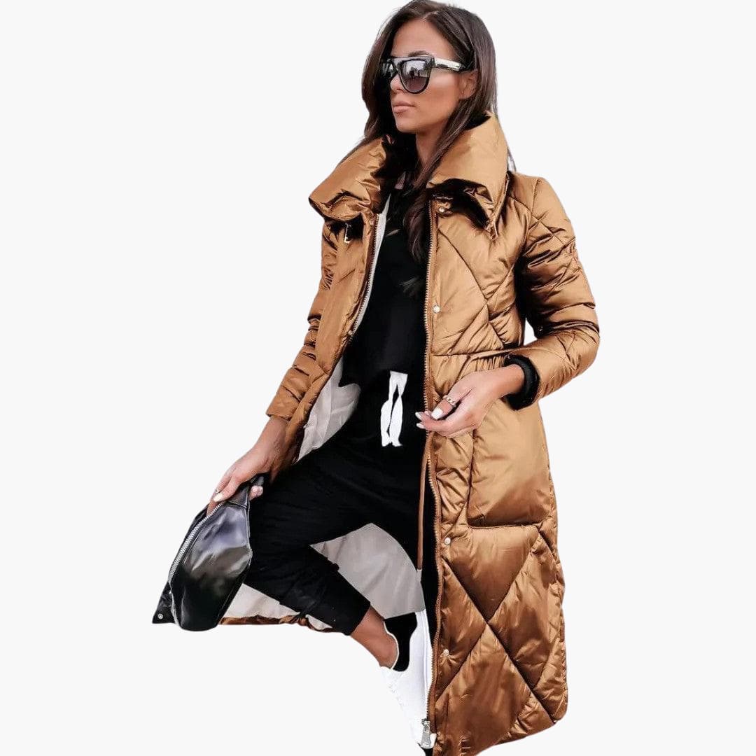 Aspen | Women's Long Quilted Padded Puffer Coat