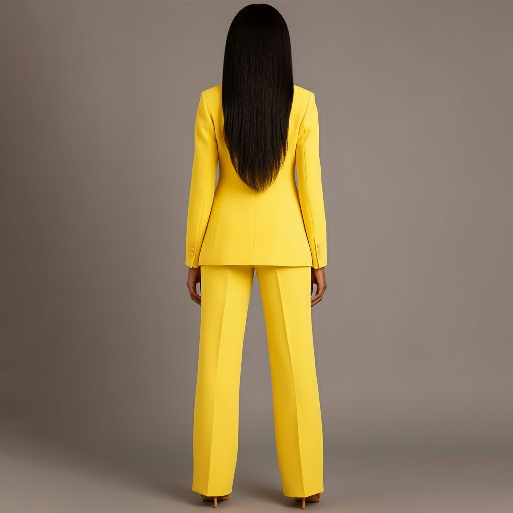 Odette | Women's Tailored Single Breasted Wide Leg Pantsuit Set