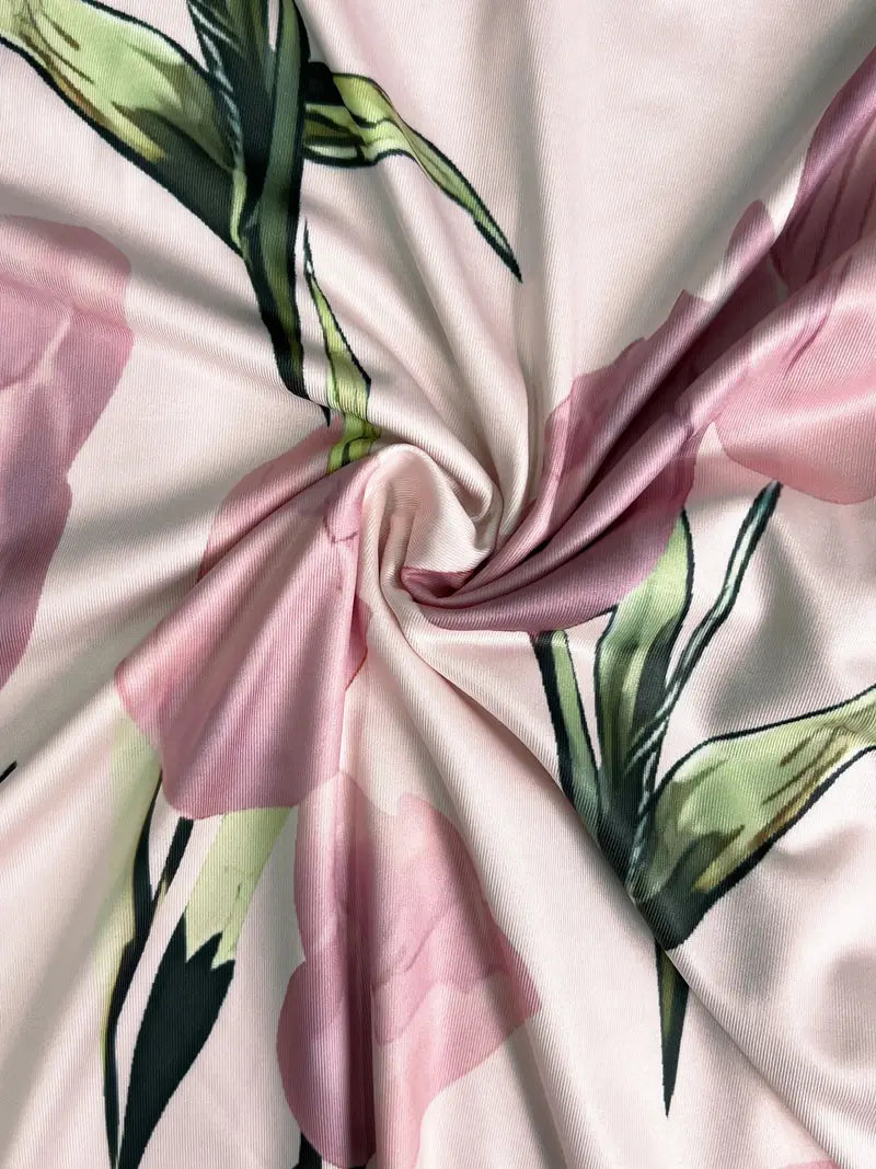 Catherine | Floral Print Sleeveless A Line Maxi Dress With Cropped Jacket Two Piece Set