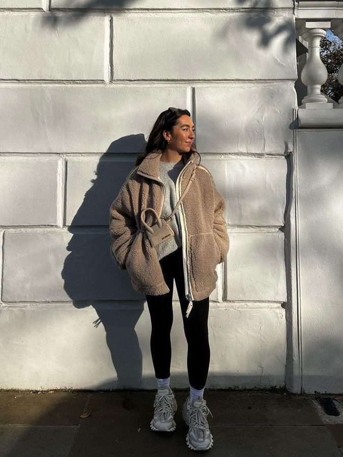 Ondine | Women's Teddy Oversized Zip Jacket
