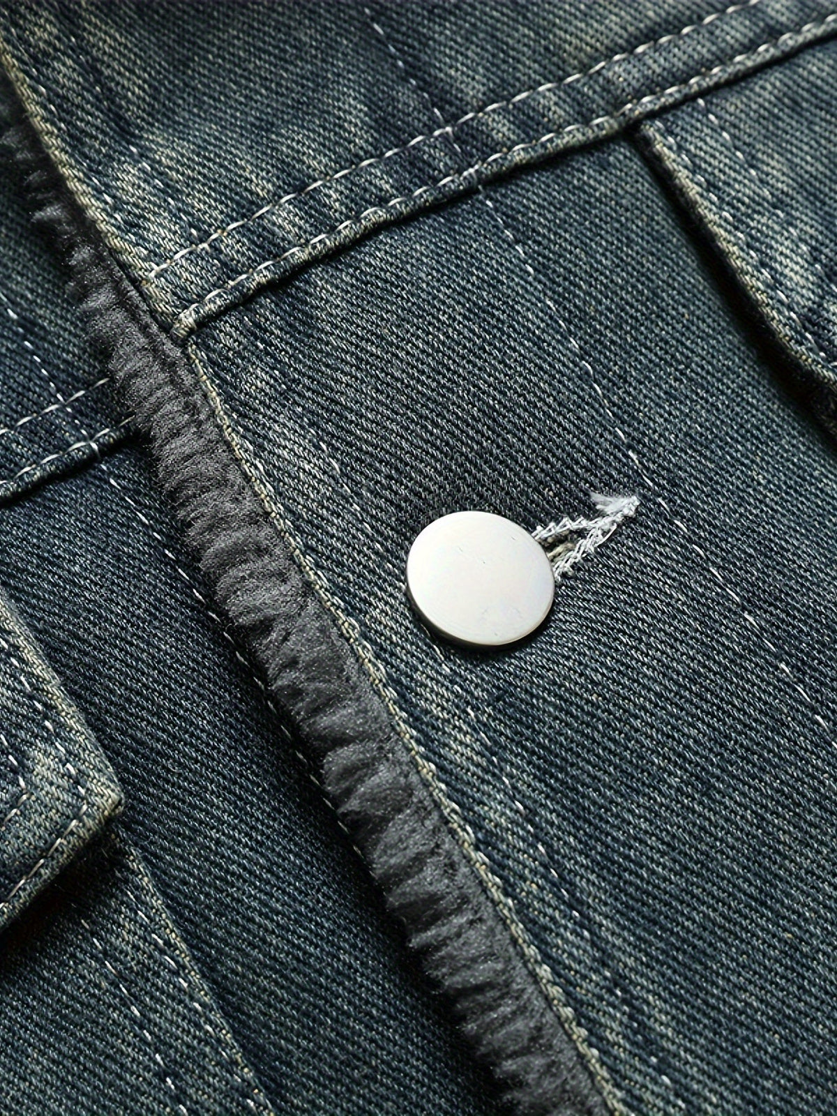 Draven | Men's Warm Fleece Lined Washed Denim Winter Jacket