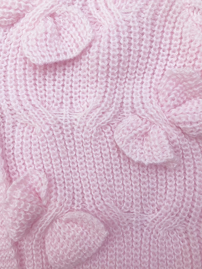 Rosalind | Women's Bow-Detail Cable Knit V-Neck Button-Front Cardigan