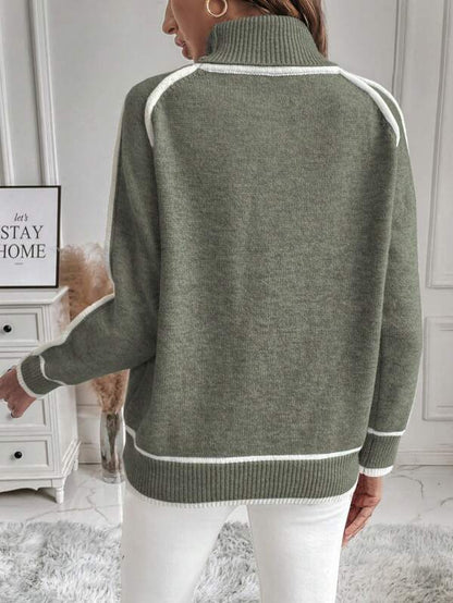 Wynona | Women's Cowl Neck Winter Pullover Knit Sweater