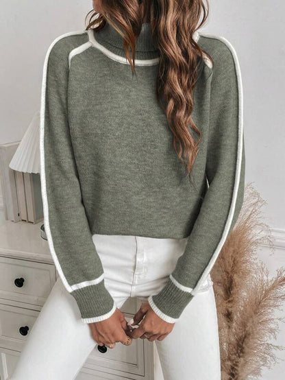 Wynona | Women's Cowl Neck Winter Pullover Knit Sweater
