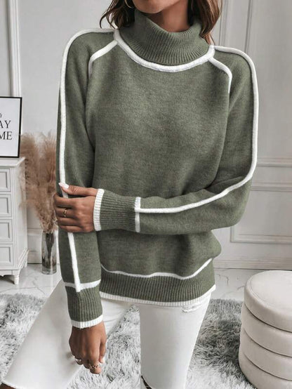 Wynona | Women's Cowl Neck Winter Pullover Knit Sweater