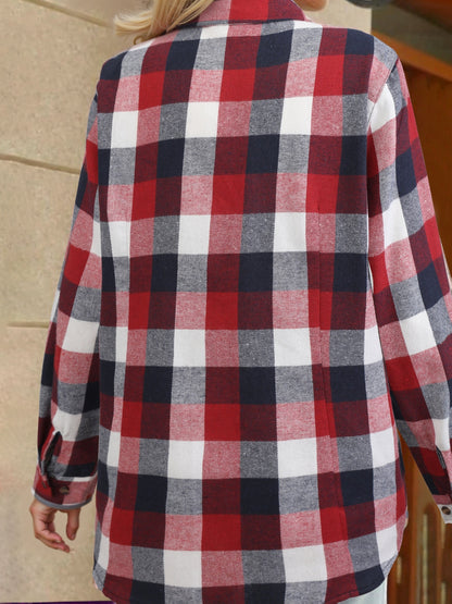 Wrenlee | Women's Relaxed Buffalo Check Plaid Button Up Shirt
