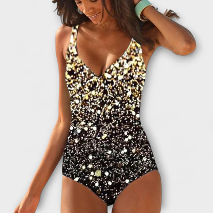 Taren | One Piece Swimsuit Wrap Front Ruched Tummy Control