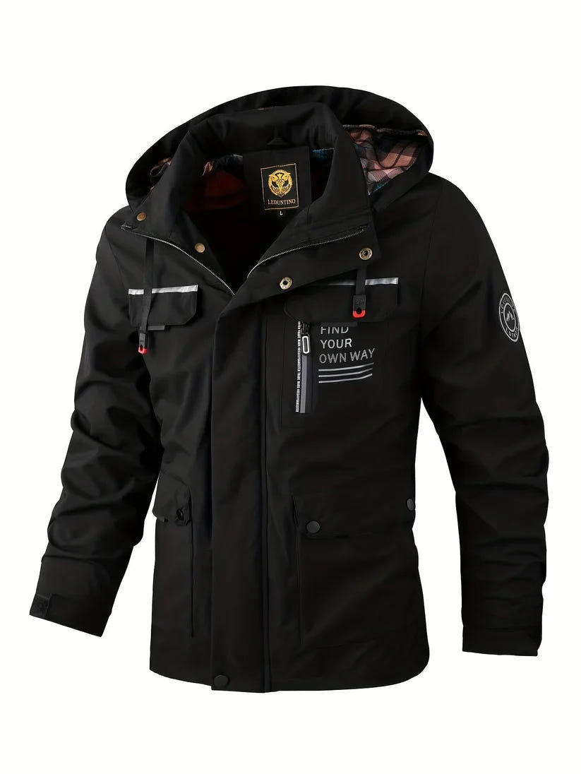 Bastian | Men's Waterproof Hooded Cargo Winter Jacket