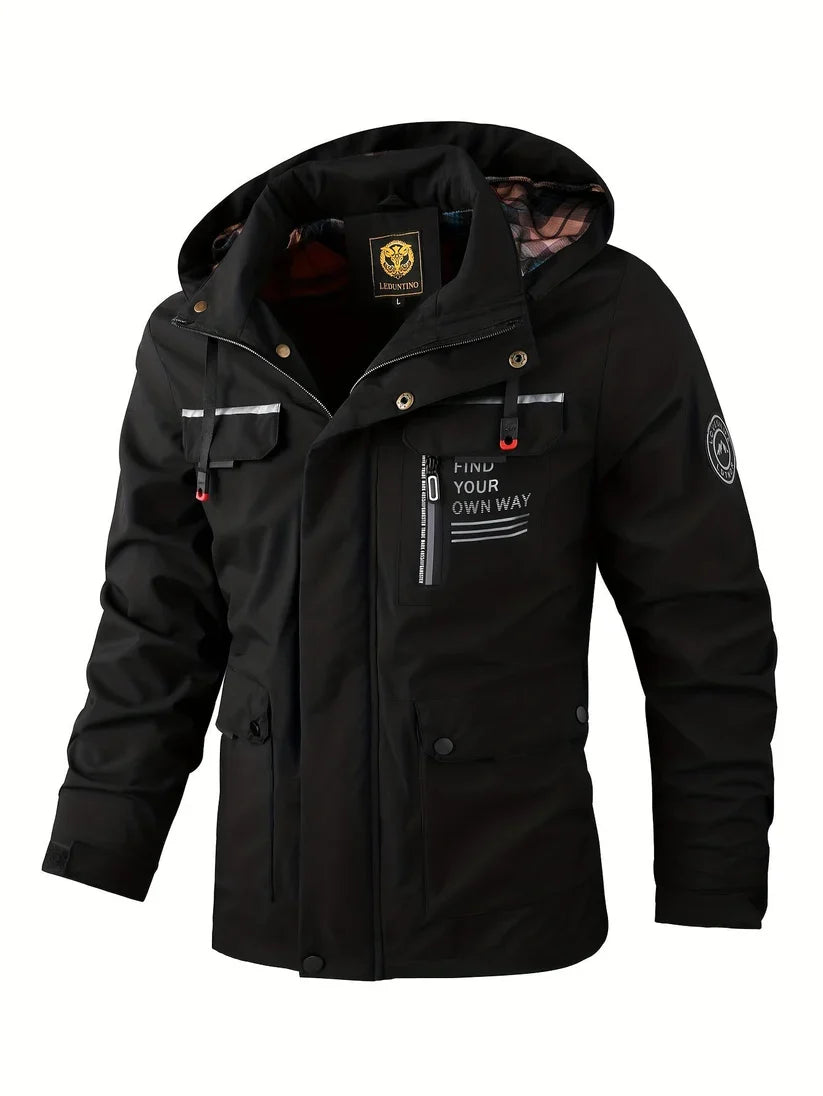 Bastian | Men's Waterproof Hooded Cargo Winter Jacket