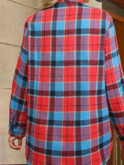Wrenlee | Women's Relaxed Buffalo Check Plaid Button Up Shirt