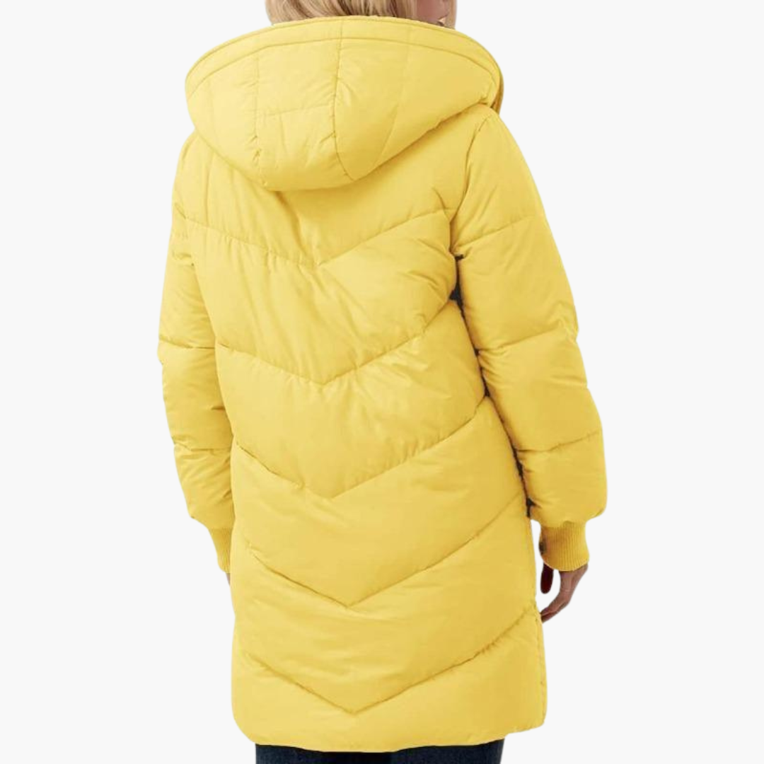 Marlowe | Women's Hooded Sherpa-Lined Longline Puffer Coat