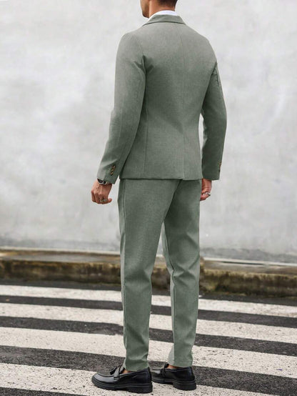 Marcus | Men's Summer Slim Fit Two Piece Suit Set