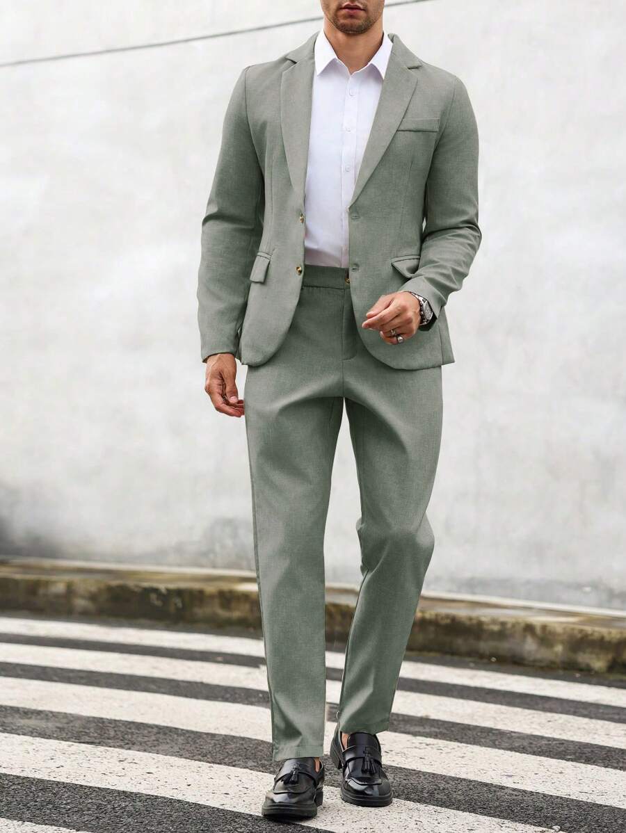 Marcus | Men's Summer Slim Fit Two Piece Suit Set