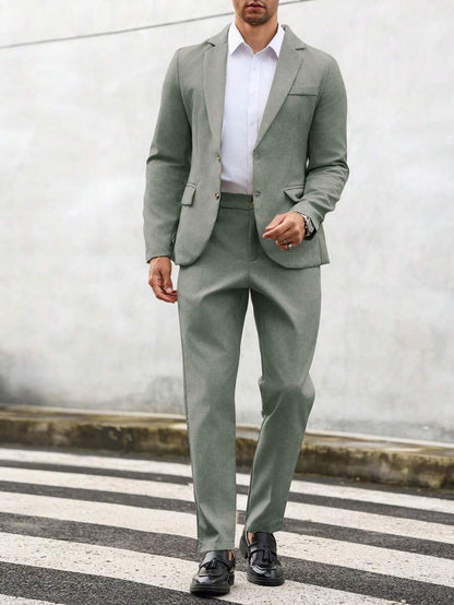 Marcus | Men's Summer Slim Fit Two Piece Suit Set