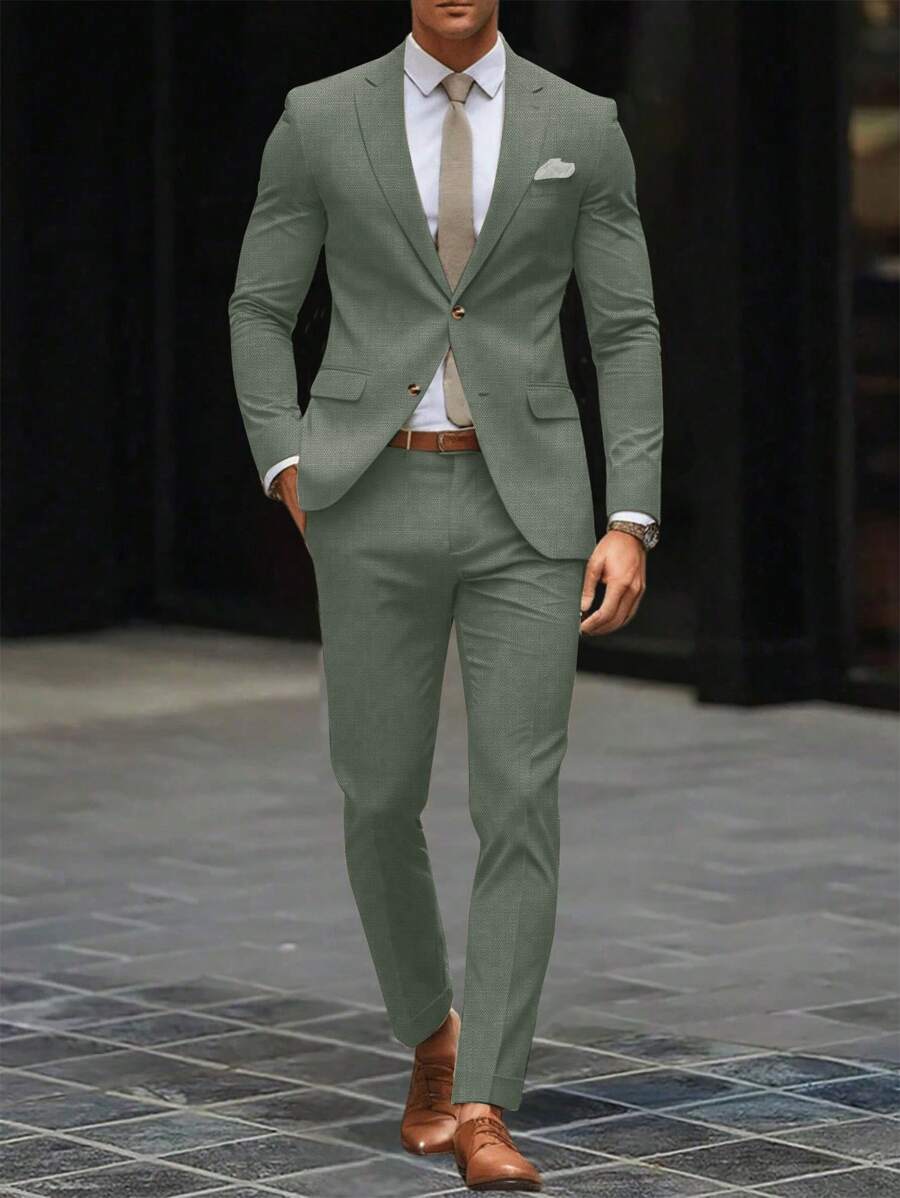 Marcus | Men's Summer Slim Fit Two Piece Suit Set