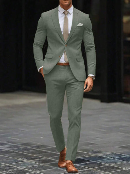 Marcus | Men's Summer Slim Fit Two Piece Suit Set