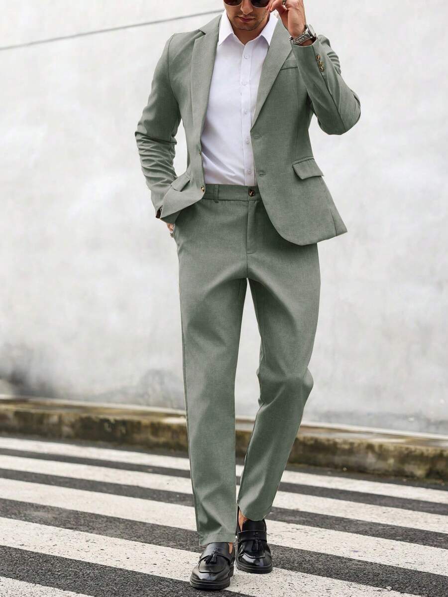 Marcus | Men's Summer Slim Fit Two Piece Suit Set
