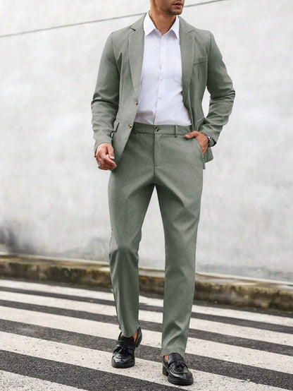 Marcus | Men's Summer Slim Fit Two Piece Suit Set