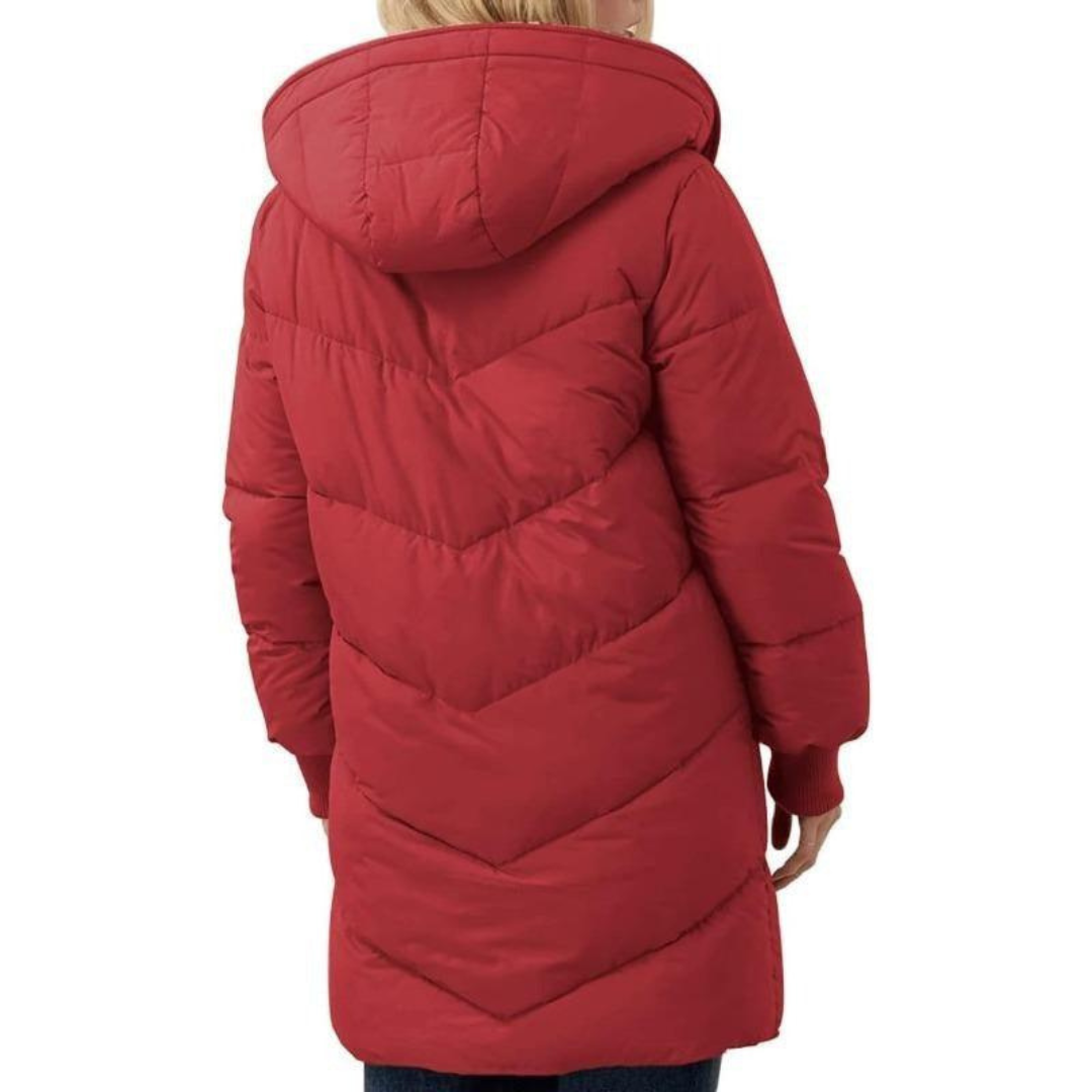 Marlowe | Women's Hooded Sherpa-Lined Longline Puffer Coat