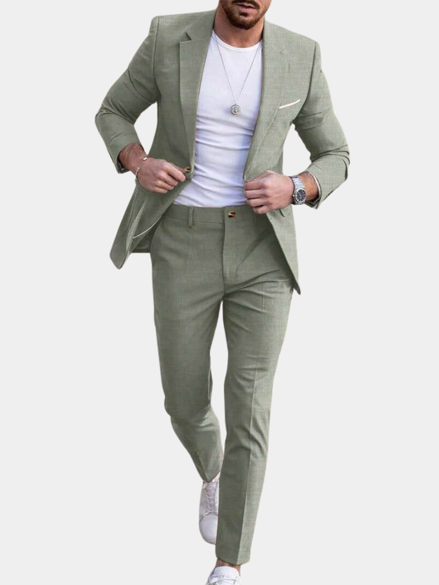 Marcus | Men's Summer Slim Fit Two Piece Suit Set