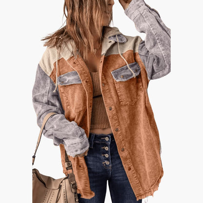 Sierra | Women's Colorblock Corduroy Button-Up Shacket