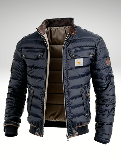 Caspian | Men's Quilted Insulated High Collar Puffer Jacket