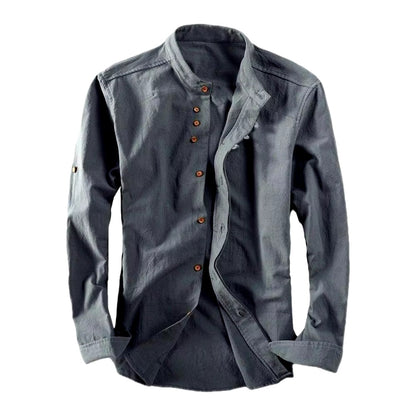 Kai | Button Down Collar Long Sleeve Slim Fit Casual Shirt