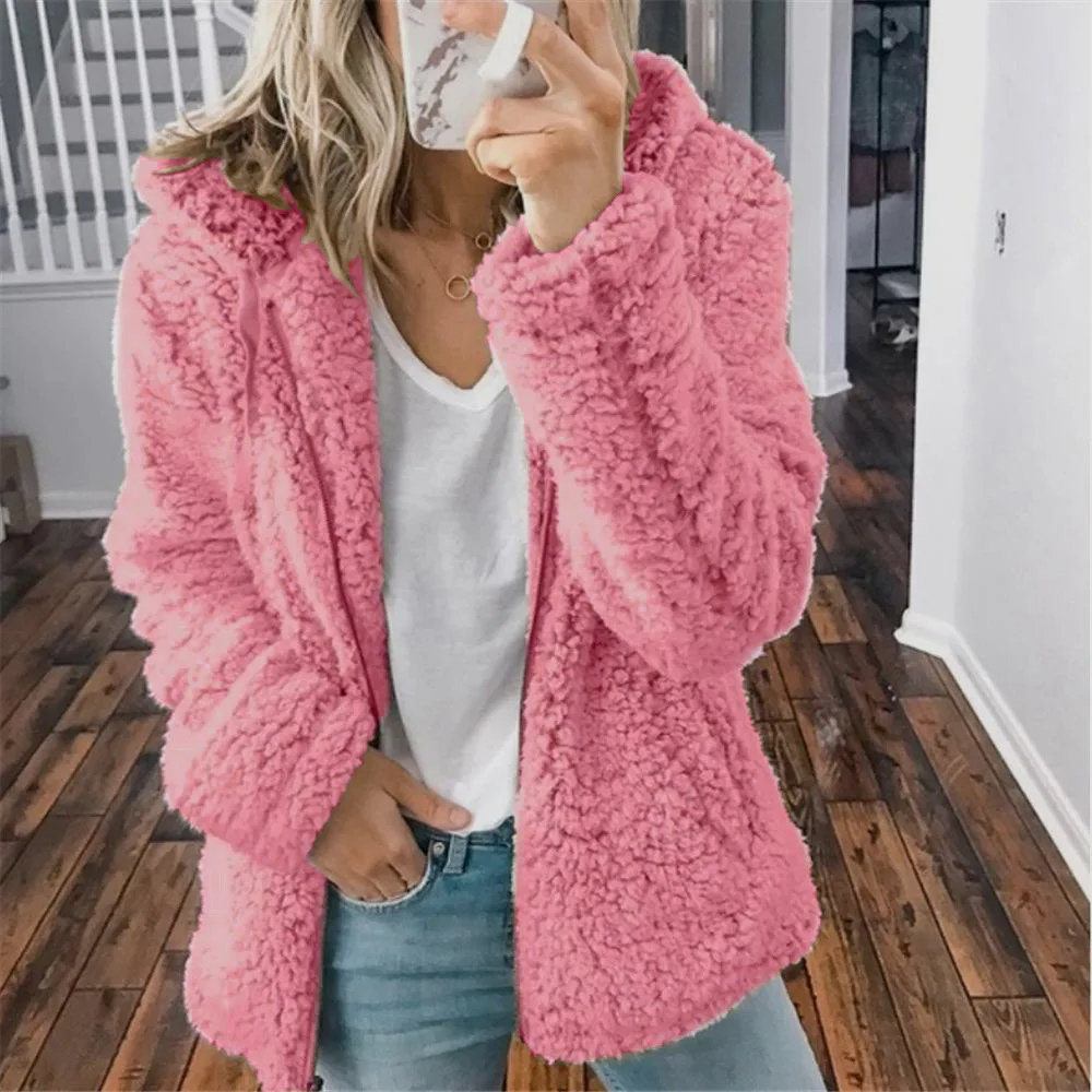 Odessa | Women's Hooded Sherpa Fleece Zip Jacket