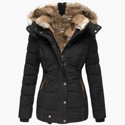 Aspen | Women's Hooded Fur-Lined Slim Fit Winter Parka Jacket