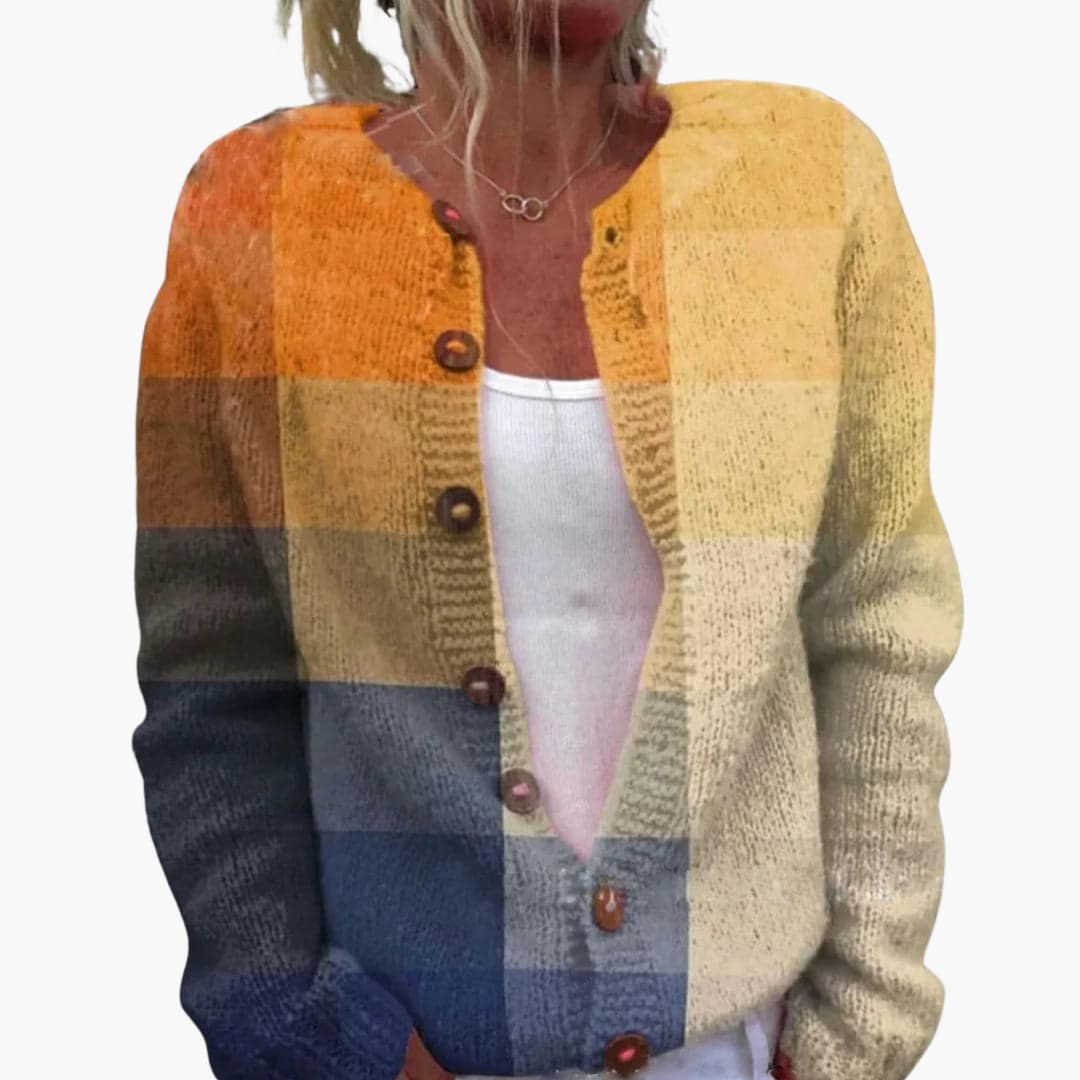 Marlowe | Women's Floral Knit Button-Up Cardigan