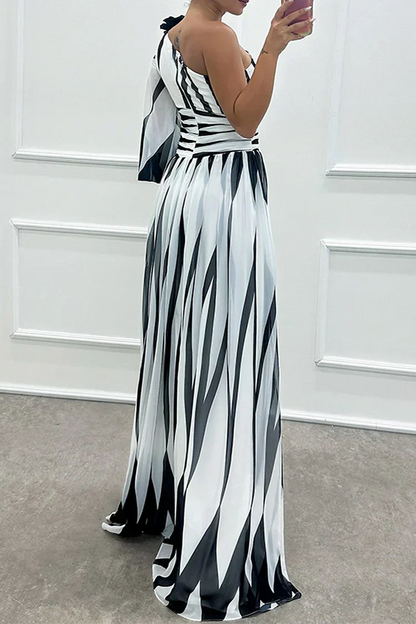 Whitmore | Women's One Shoulder Pleated Evening Wedding Guest Maxi Dress