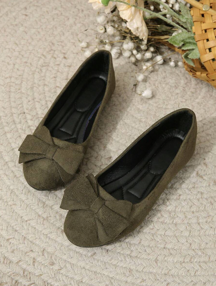 Marlowyr | Women's Bow Slip On Ballet Flat
