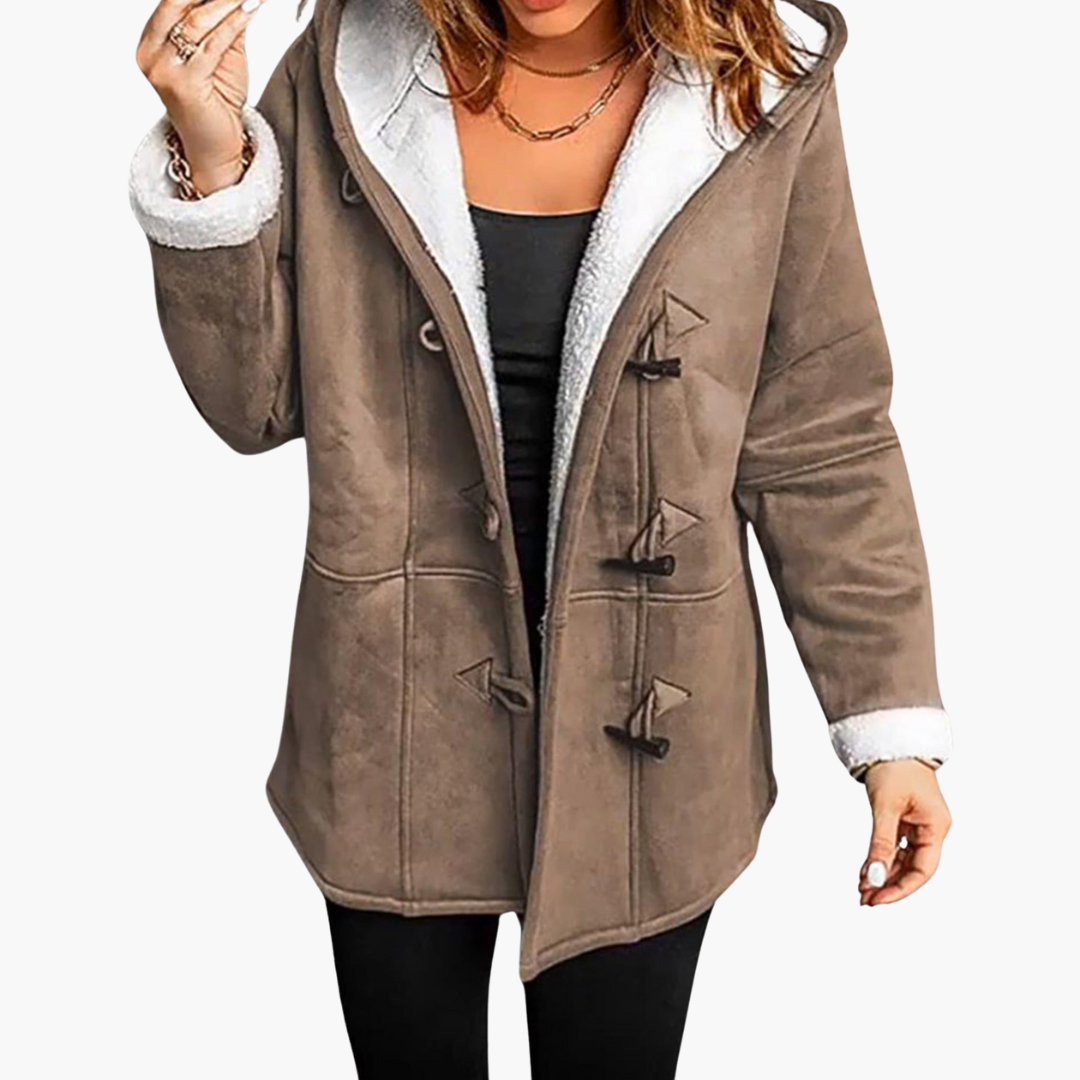 Marlowe | Women's Hooded Fleece-Lined Toggle Winter Coat