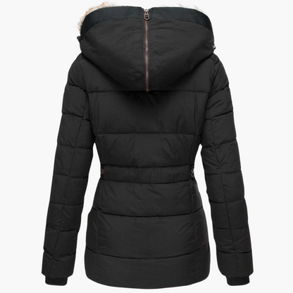 Aspen | Women's Hooded Fur-Lined Slim Fit Winter Parka Jacket