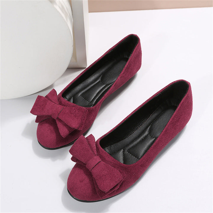 Marlowyr | Women's Bow Slip On Ballet Flat