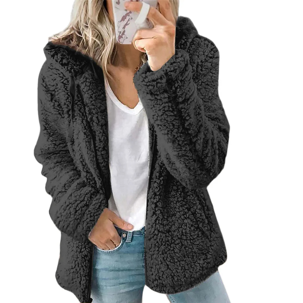 Odessa | Women's Hooded Sherpa Fleece Zip Jacket