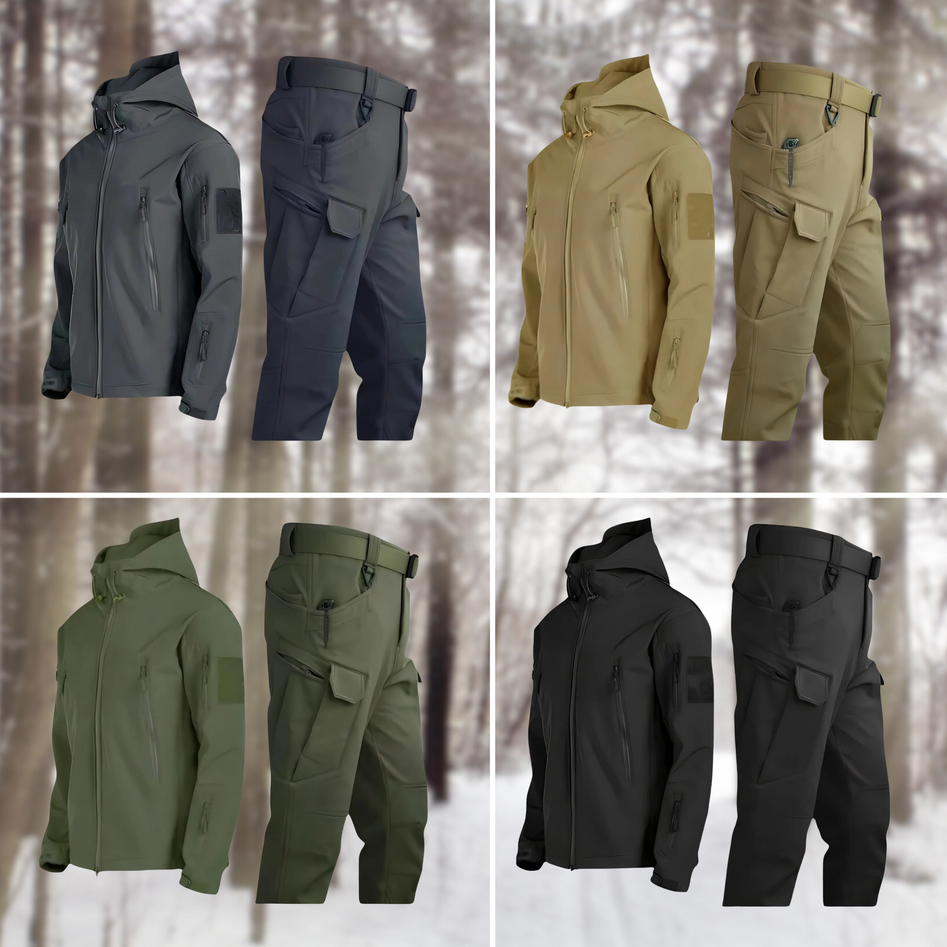 Ridgeline | Men's Tactical Hooded Softshell Outdoor Set