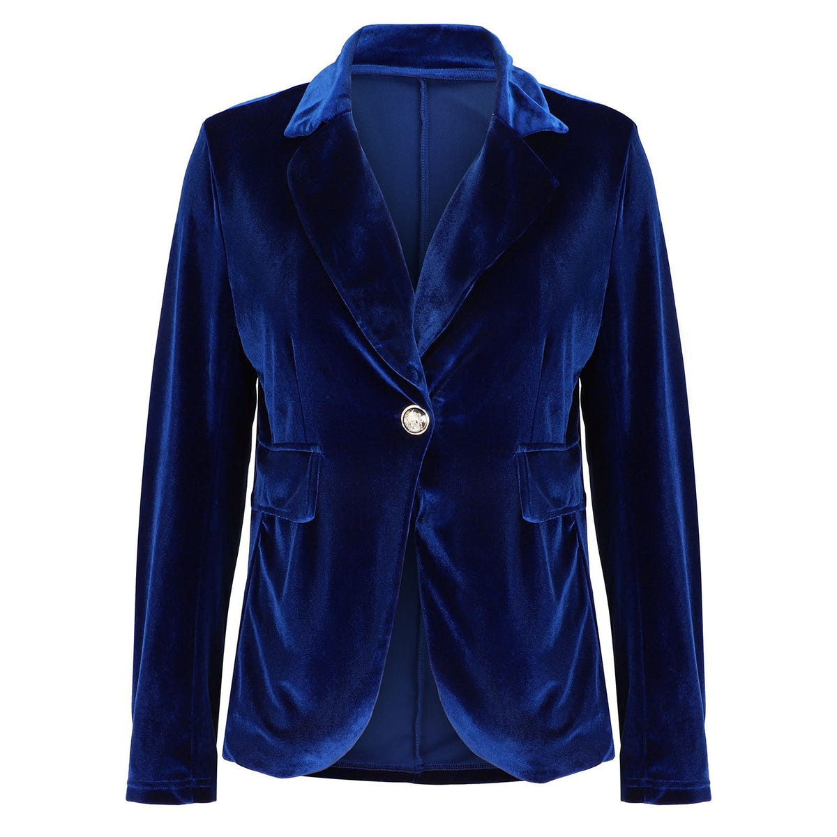Beatrice | Women's Velvet Notched Lapel Fitted Blazer