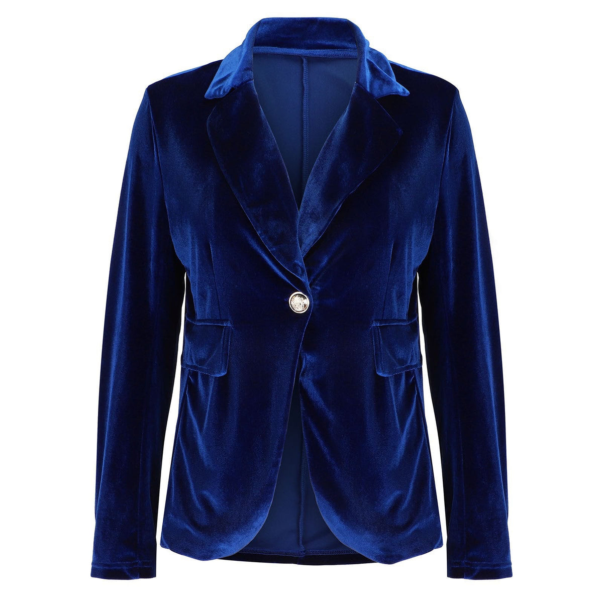 Beatrice | Women's Velvet Notched Lapel Fitted Blazer