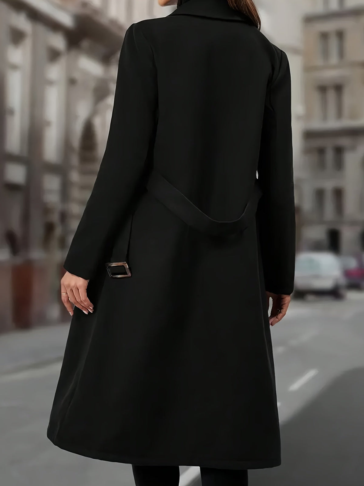 Linnea | Women's Double-Breasted Long Wool Coat