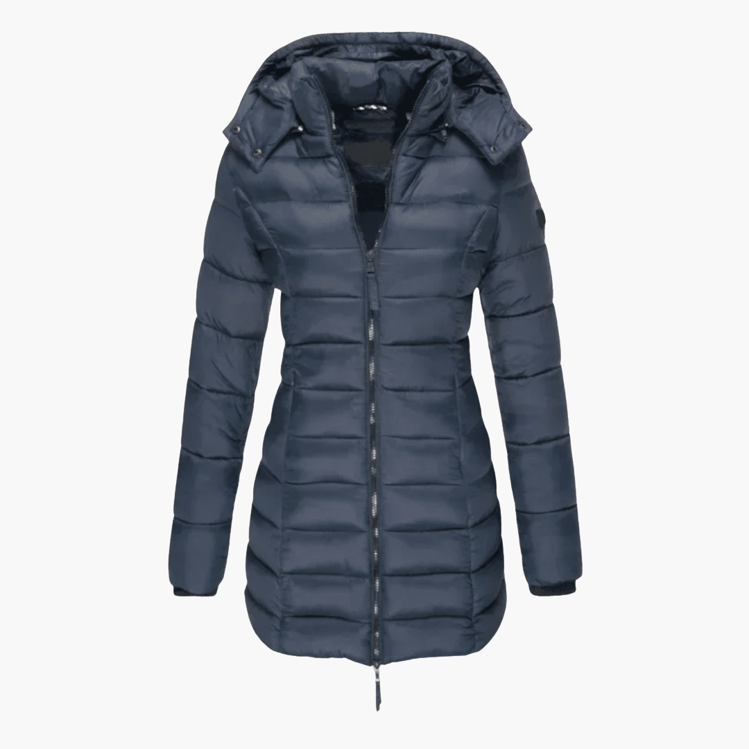 Harper | Women's Hooded Quilted Tailored Puffer Coat