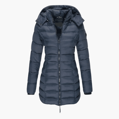 Harper | Women's Hooded Quilted Tailored Puffer Coat