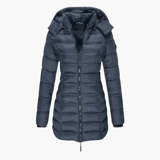 Harper | Women's Hooded Quilted Tailored Puffer Coat