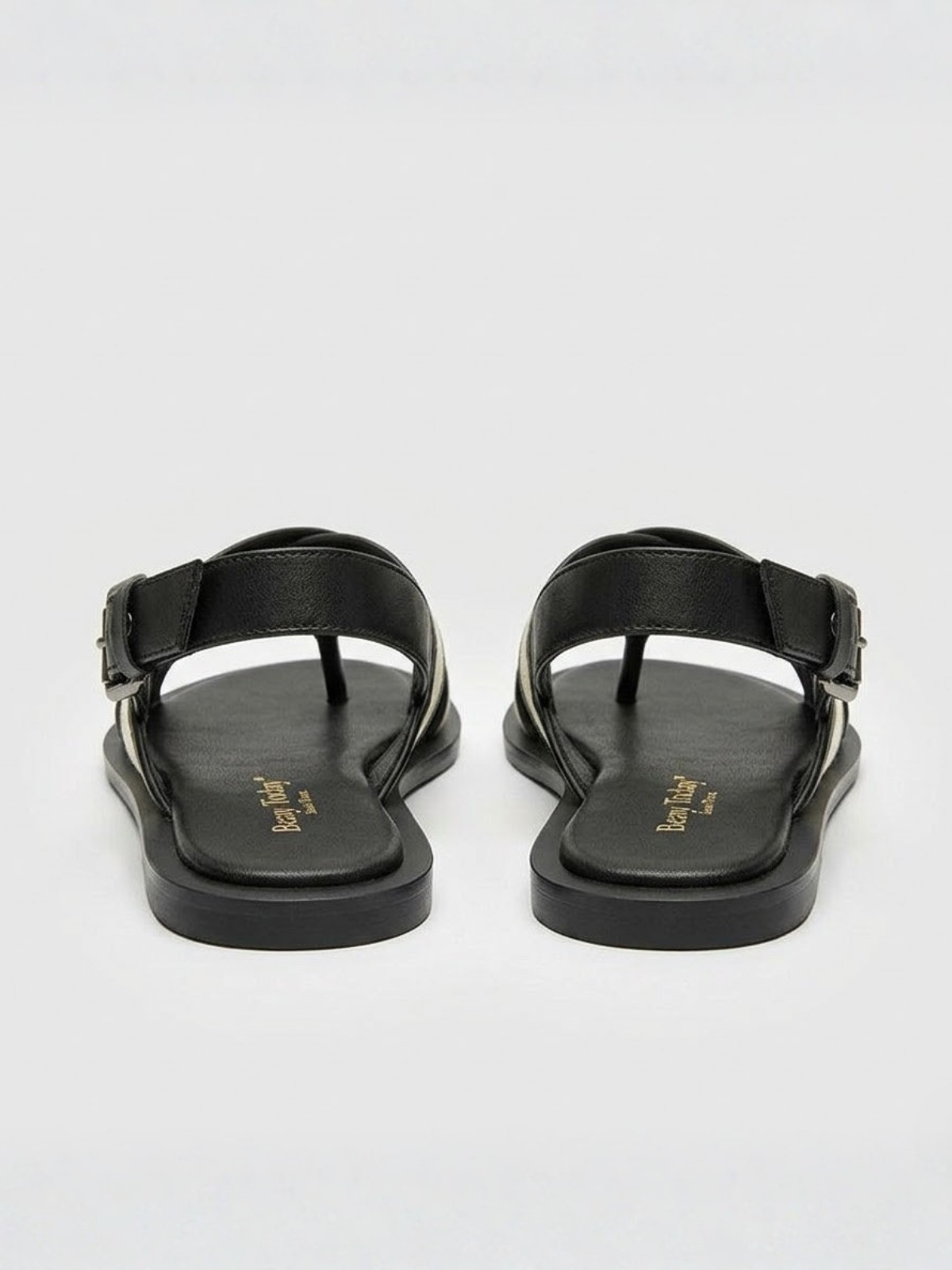 Sienna | Flat Sandals Crossover Canvas Leather Slingback