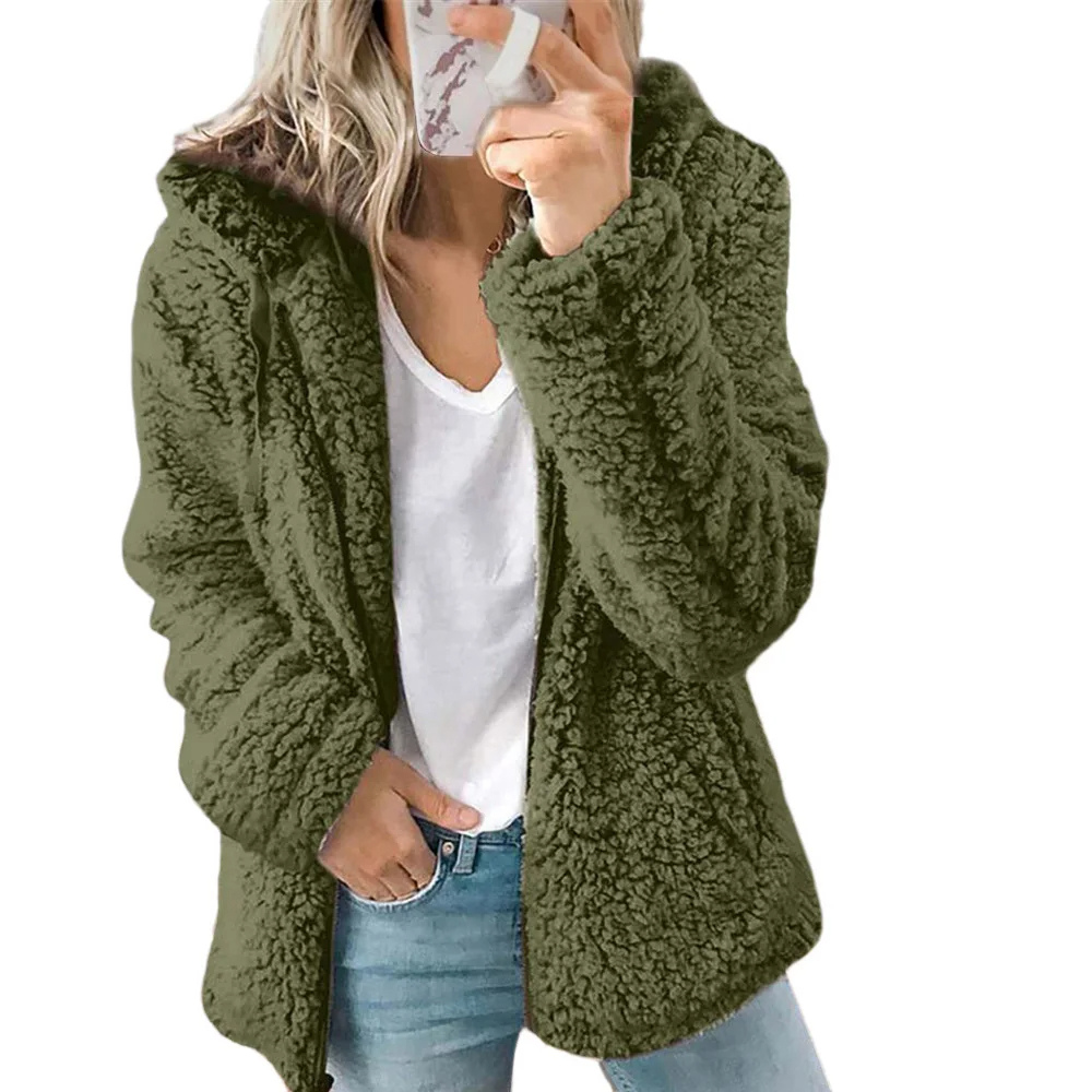 Odessa | Women's Hooded Sherpa Fleece Zip Jacket
