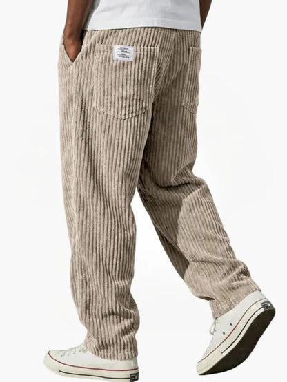 Marlow | Men's Corduroy Relaxed Fit Wide Leg Pants
