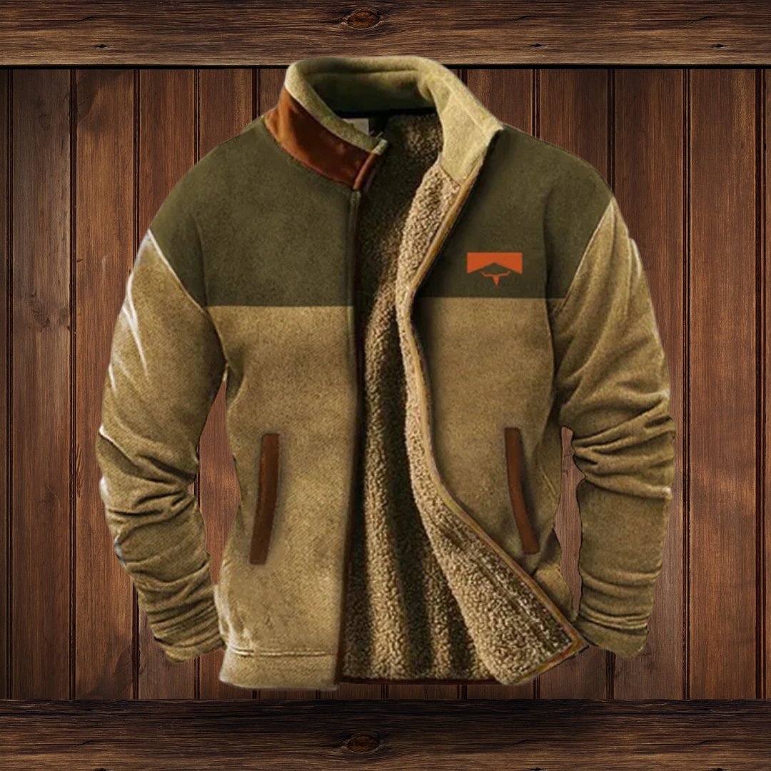 Weston | Men's Western Aztec Print Suede Bomber Jacket