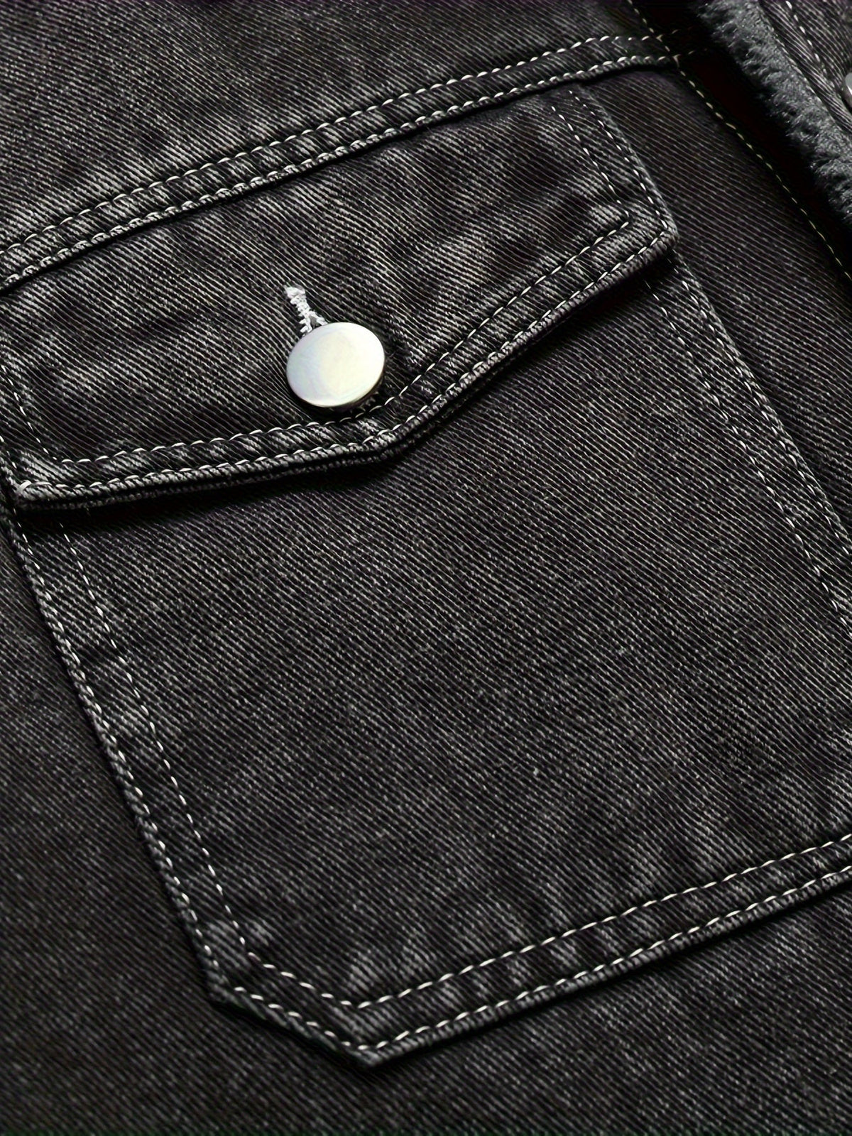 Draven | Men's Warm Fleece Lined Washed Denim Winter Jacket