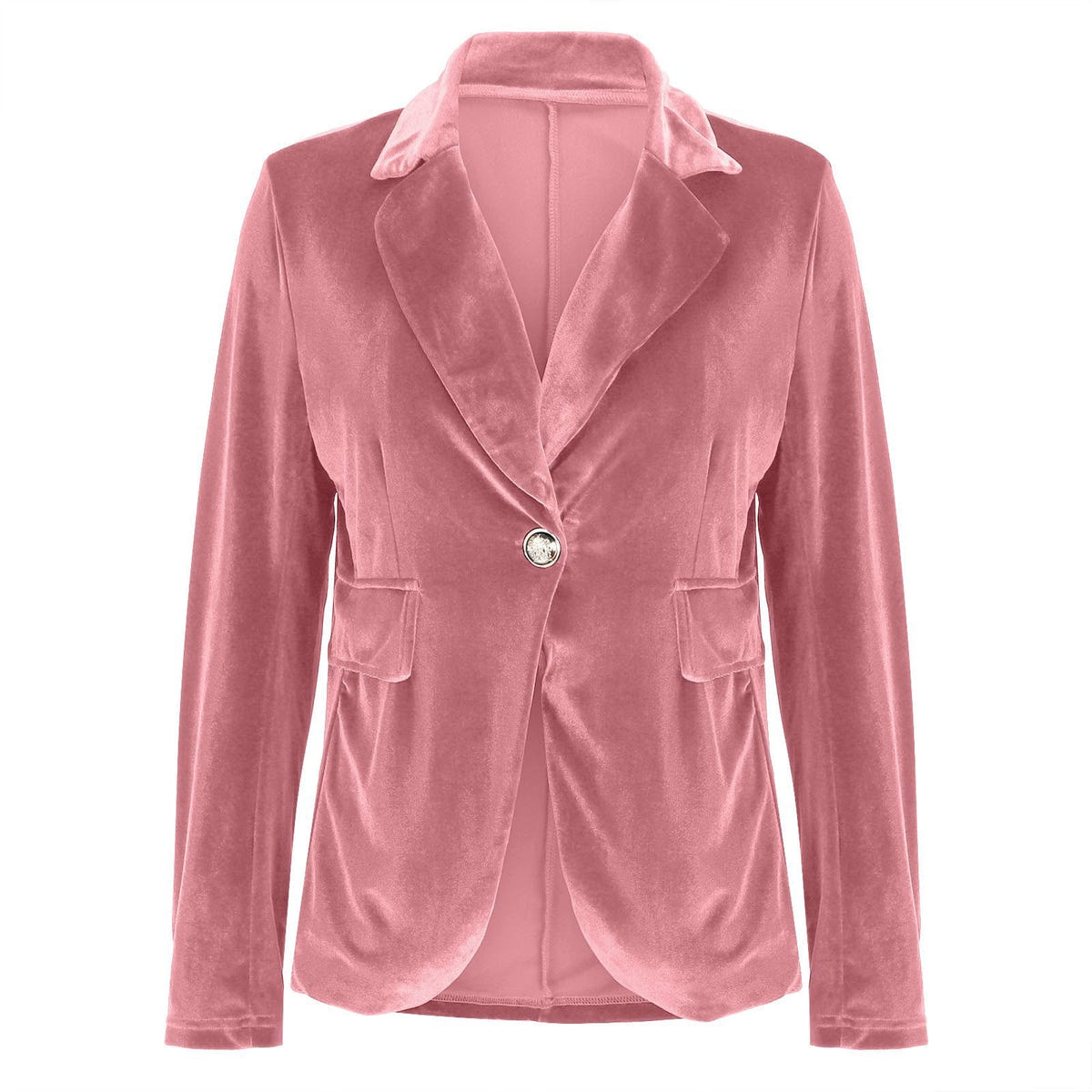 Beatrice | Women's Velvet Notched Lapel Fitted Blazer